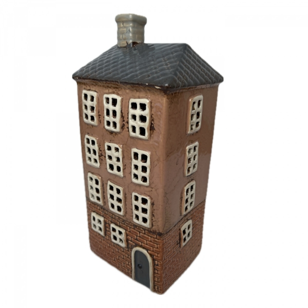 Keramický svícen domeček C 11 x 24,5 x 9,5 cm