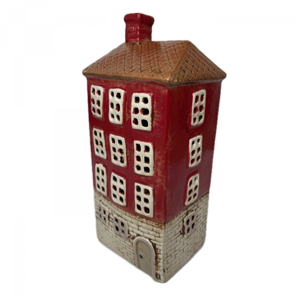 Keramický svícen domeček E 11 x 24,5 x 9,5 cm