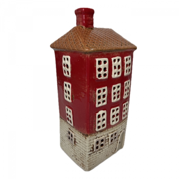 Keramický svícen domeček E 11 x 24,5 x 9,5 cm