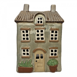 Keramický svícen domek 16 x 23 x 10,5 cm