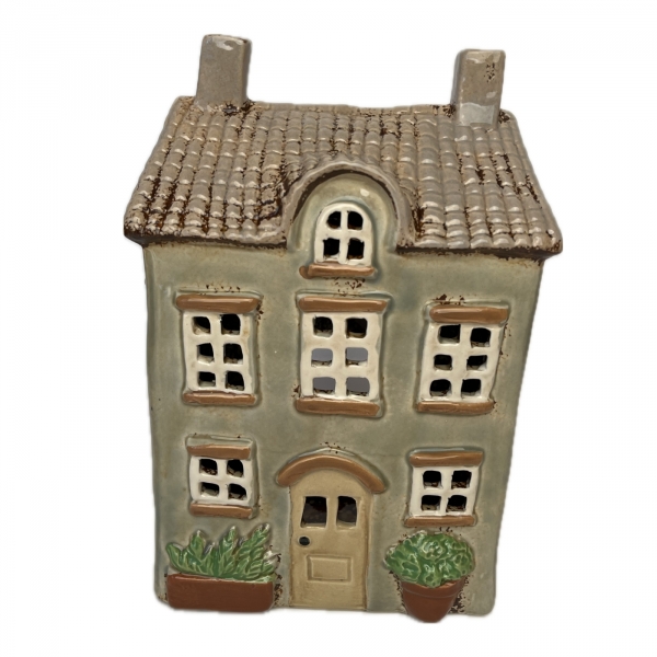 Keramický svícen domek 16 x 23 x 10,5 cm