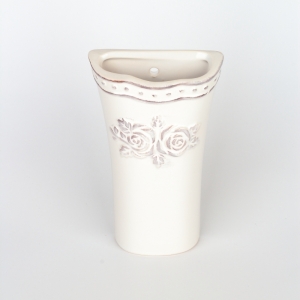 Keramický zvlhčovač vzduchu s květinami 10x17x3,8cm