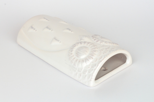 Keramický zvlhčovač vzduchu sova bílá 8,5x17x3,6cm