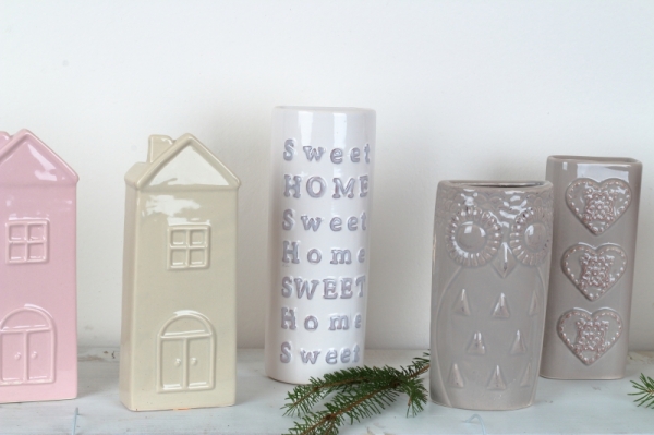 Keramický zvlhčovač vzduchu sova bílá 8,5x17x3,6cm