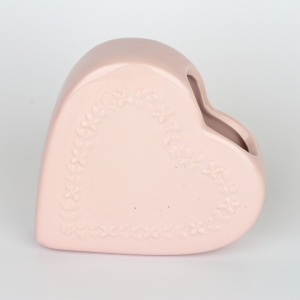 Keramický zvlhčovač vzduchu srdce 13x3,2x13cm 