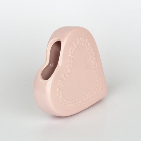 Keramický zvlhčovač vzduchu srdce 13x3,2x13cm