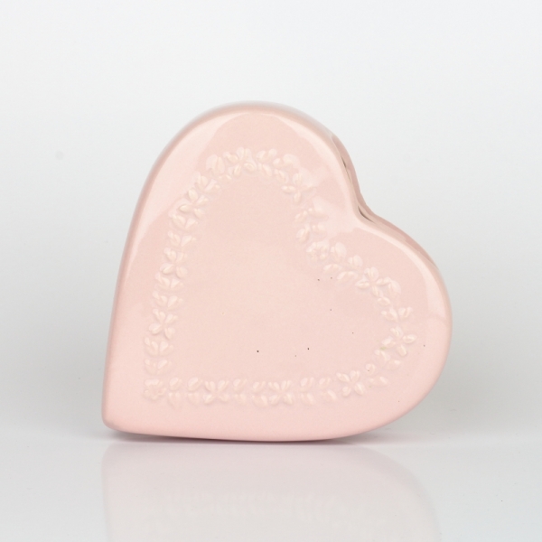 Keramický zvlhčovač vzduchu srdce 13x3,2x13cm