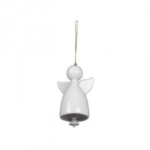 Keramický zvonek Anděl strážný 15cm