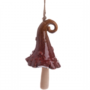 Keramický zvonek čarodějný klobouk 