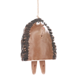 Keramický zvonek ježek 30cm