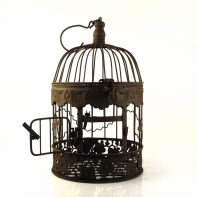 Klec pro ptáčka retro 41 cm