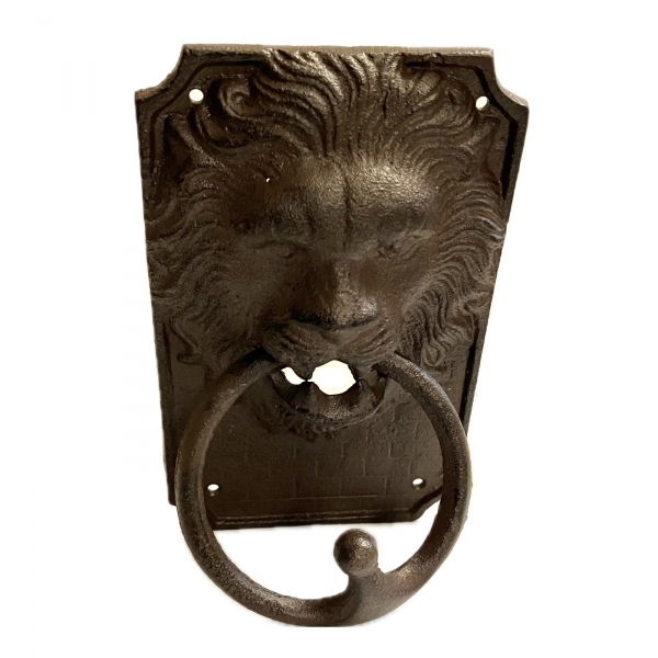 Klepadlo na dveře lví hlava 12 x 20 cm litina