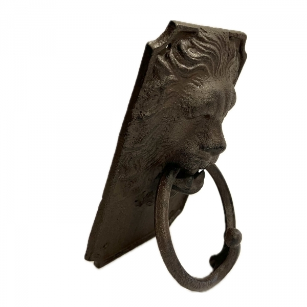 Klepadlo na dveře lví hlava 12 x 20 cm litina