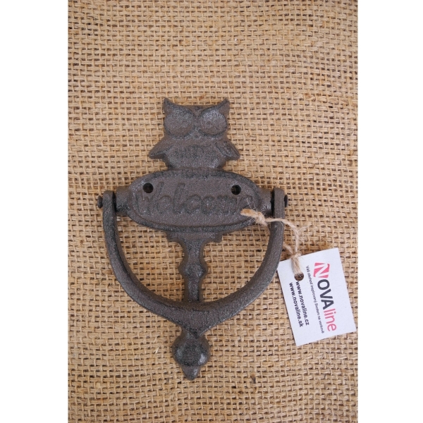 Klepadlo na dveře se sovou 10×16×2cm