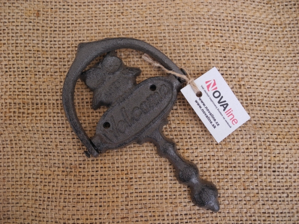 Klepadlo na dveře se sovou 10×16×2cm