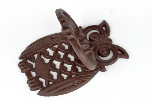 Klepadlo na dveře sova 13 x 18 cm