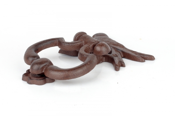 Klepadlo s ptáčkem litina 14x18cm