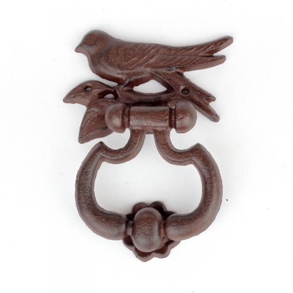 Klepadlo s ptáčkem litina 14x18cm