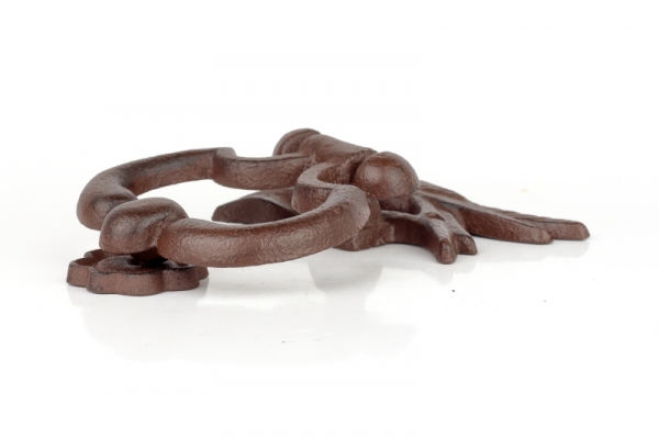 Klepadlo s ptáčkem litina 14x18cm