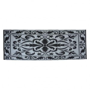 Koberec na balkon 198x78cm šedo-černý