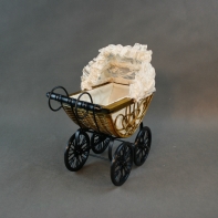 Kočárek pro panenku 34x35x20cm