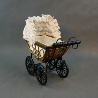 Kočárek pro panenku 34x35x20cm