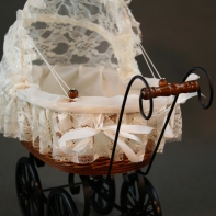 Kočárek pro panenky 30x40x20cm