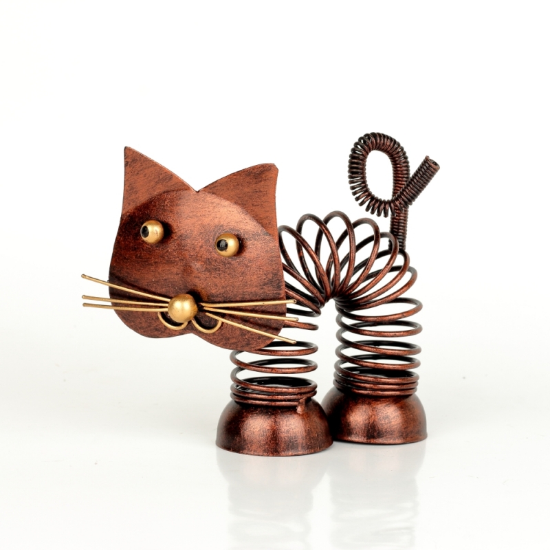 Kočka spirála měděná 11cm