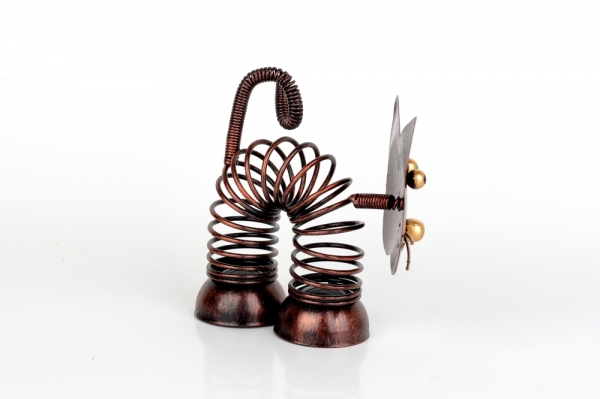 Kočka spirála měděná 11cm