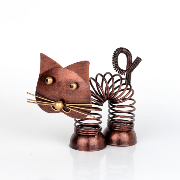 Kočka spirála měděná 11cm