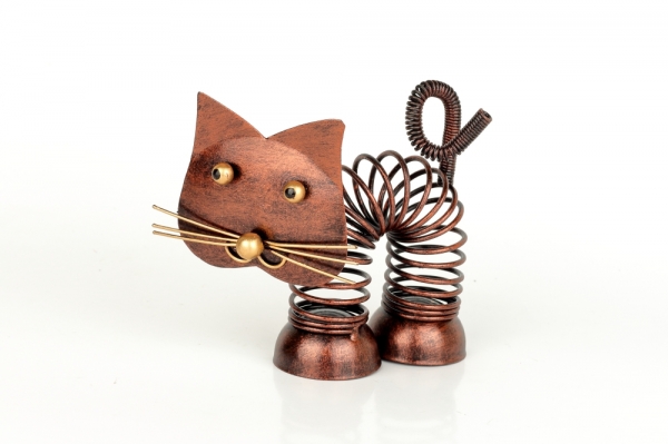 Kočka spirála měděná 11cm