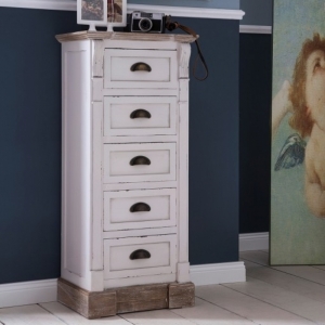 Komoda vysoká s pěti šuplíky SAVOY 93cm