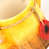 Konev mák žlutá 28x13x13cm