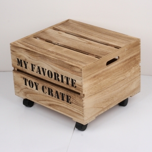 Konferenční stolek bedna na kolečkách 44x50x35cm