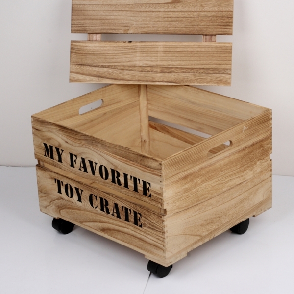 Konferenční stolek bedna na kolečkách 44x50x35cm