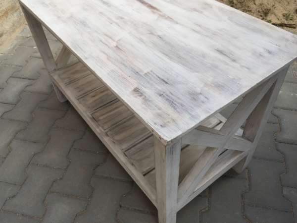 Konferenční stolek s patinou 55x90x45cm