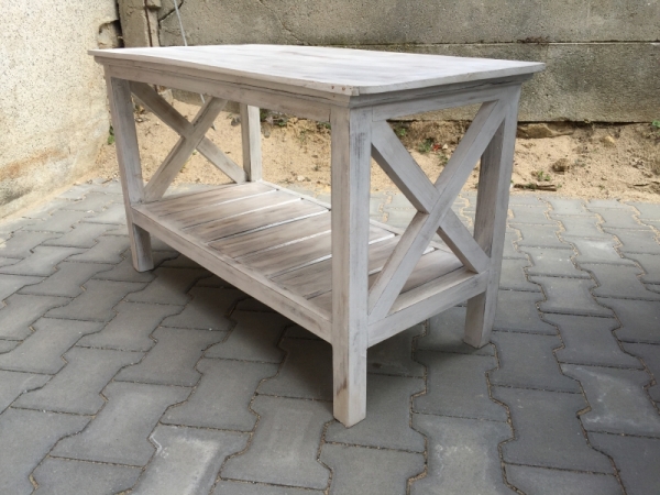 Konferenční stolek s patinou 55x90x45cm