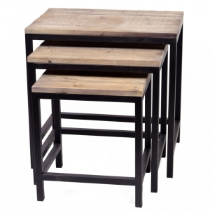 Konferenční stolky Café industrial set 3ks