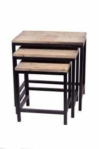 Konferenční stolky Café industrial set 3ks