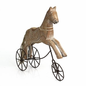 Koník dřevěný na kole 20×19,5×4,5cm