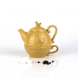 Konvice na čaj se slepicí 0,3/0,7l POŠKOZENÉ