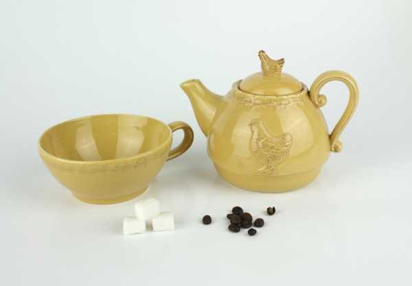 Konvice na čaj se slepicí 0,3/0,7l POŠKOZENÉ