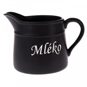 Konvička na mléko černá 500ml