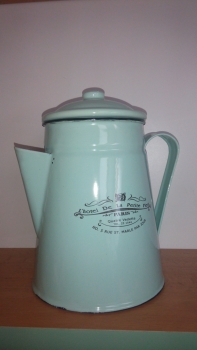 Konvička smalt dek3890- tyrkys 18cm