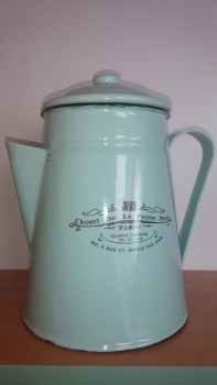 Konvička smalt dek3890- tyrkys 18cm