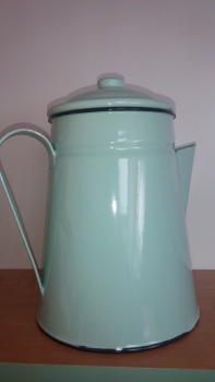 Konvička smalt dek3890- tyrkys 18cm