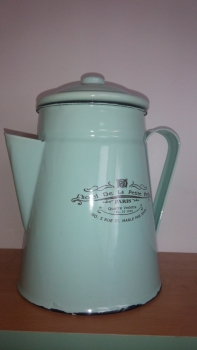 Konvička smalt dek3894 - tyrkys 18cm