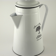 Konvička z bílého smaltu