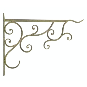 Konzola na zeď zelená patina 33,6cm