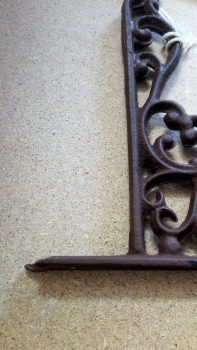 Konzole litinová 20x18x2cm- VYŘAZENO dek4683